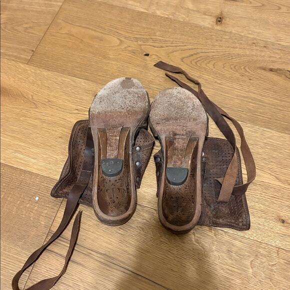 Neosens Brown Leather Bootie Heels size 41 - Picture 6 of 7